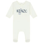 Baby Boys Ivory Logo Babygrow, 1, hi-res